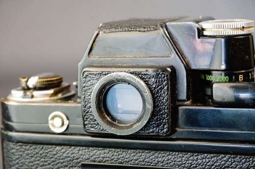 Black Nikon F2A Photomic 35mm SLR with Nikon 50mm F2 Lens  **Good Condition**