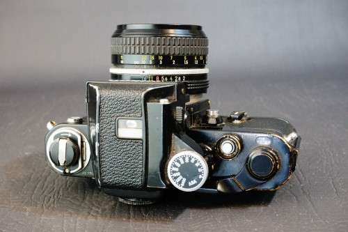 Black Nikon F2A Photomic 35mm SLR with Nikon 50mm F2 Lens  **Good Condition**
