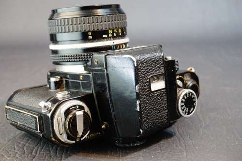 Black Nikon F2A Photomic 35mm SLR with Nikon 50mm F2 Lens  **Good Condition**