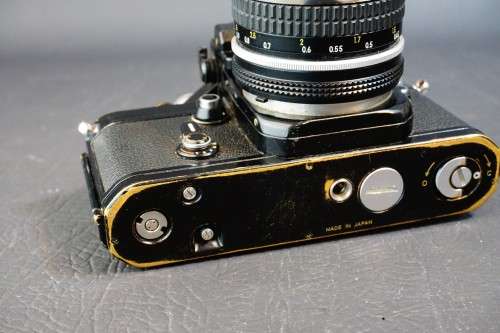 Black Nikon F2A Photomic 35mm SLR with Nikon 50mm F2 Lens  **Good Condition**