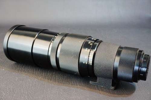 Pentax Asahi Tele Takumar 400mm F5.6 Preset Lens M42 Screw Mount Leather Case