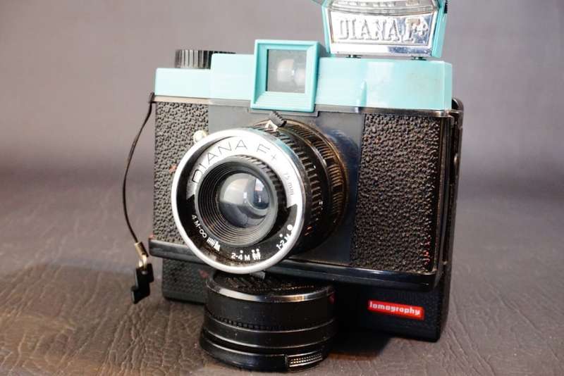 Lomography Diana F+ 6x6 Film Camera with Instant Film Back and Lens Set  **Good Condition**