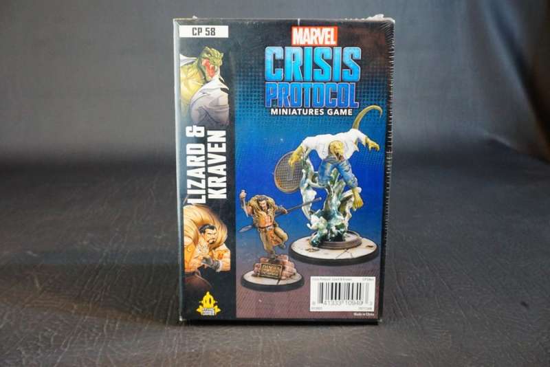 Marvel Crisis Protocol Lizard and Kraven Character Pack **Excellent Condition, Still Sealed**