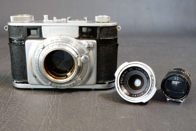 **RARE** Futura S 35mm Rangefinder Camera with Ampligon 35mm F4.5 Lens   **Great Condition**
