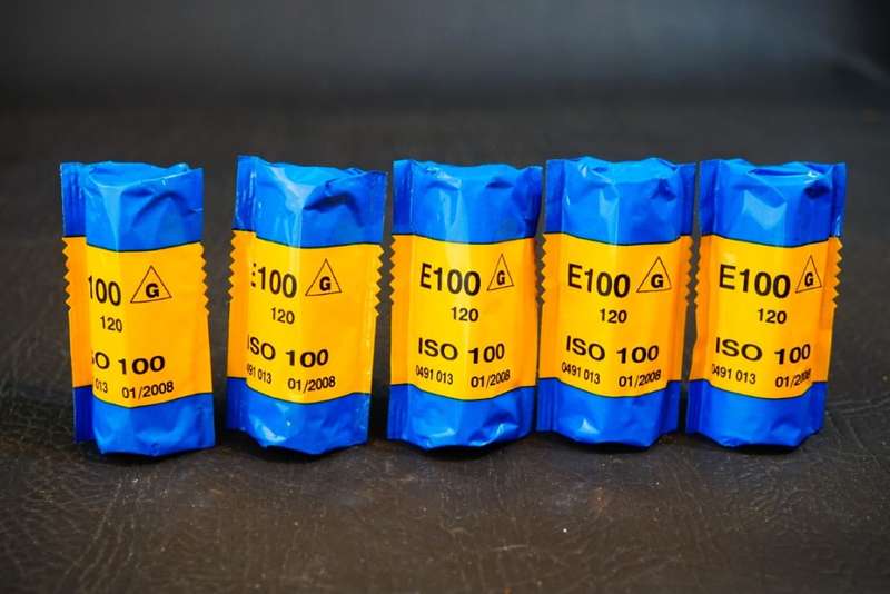 5x Rolls of Kodak Ektachrome E100G Expired 120 Film B1 **Expired Film, NOT TESTED**