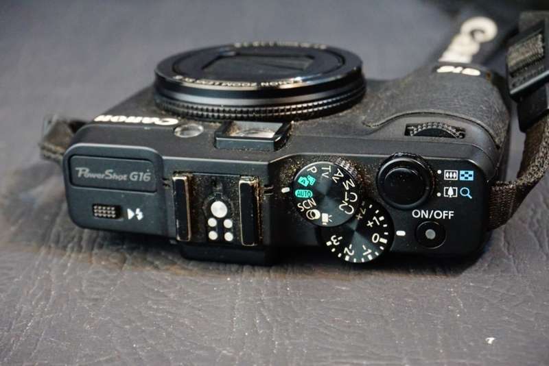 Canon G PowerShot G16 12.1MP Black Compact Digital Camera **Working, PLEASE READ**