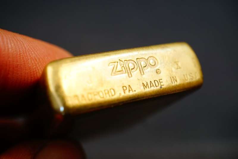 Zippo Brass Lighter Bradford PA Made In USA  **Good Condition**