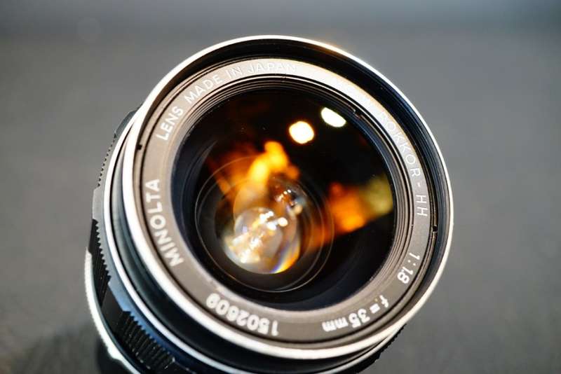 Minolta MC W Rokkor HH 35mm F1.8 Lens in Minolta MD Mount