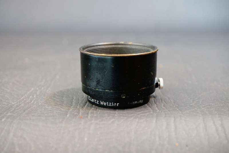 Leica FIKUS/12530 Ernst Leitz Wetzlar Elmar 5cm 9cm 13,5cm Variable Lens Hood   **Great Condition**