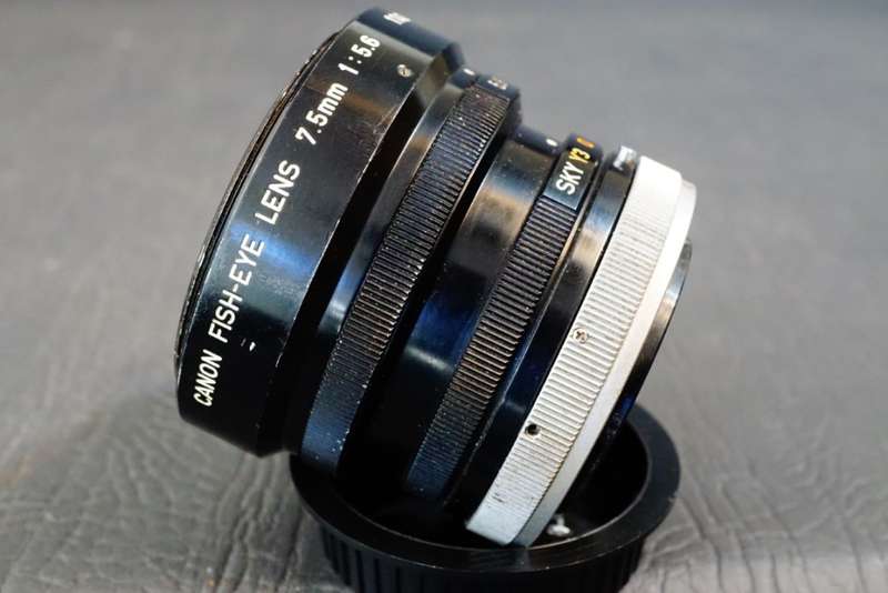 Canon New FD 7.5mm f5.6 Fish Eye Lens in Canon FD Mount