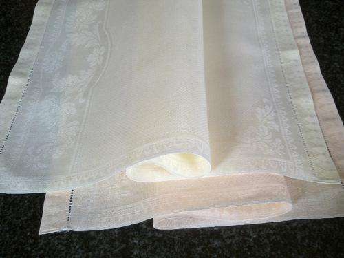 Gorgeous matching pair of Damask guest hand towels