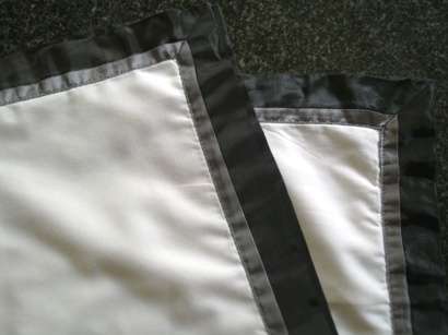 White cotton continental pillowcase