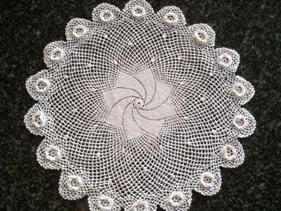 Three fine antique Irish crochet doilies