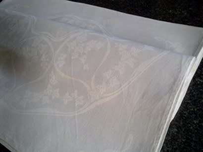 Twelve extra large vintage Damask linen dinner serviettes