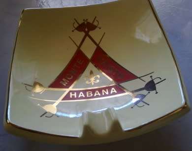 Monte Cristo ceramic cigar ashtray
