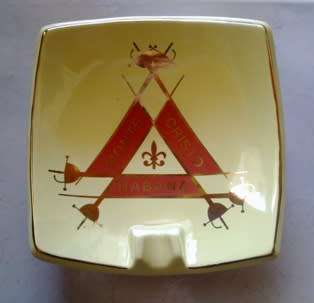 Monte Cristo ceramic cigar ashtray