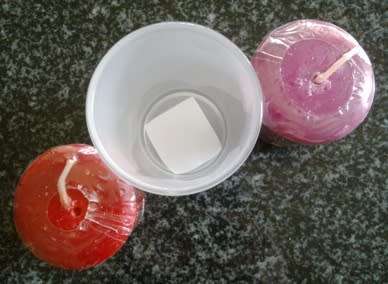 Yankee candles x 2 with glass container
