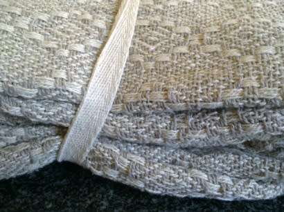 Cream & fawn 100% Cotton throw / bedspread 170 x 300cm