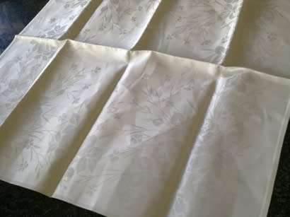 Individual Irish linen Damask dinner serviette