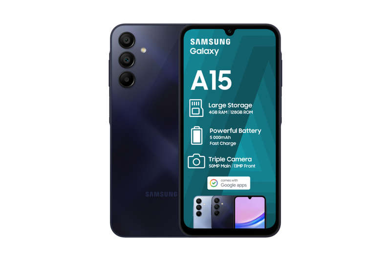 BRAND NEW Samsung Galaxy A15 128GB Blue Black WITH 24 MONTH WARRANTY