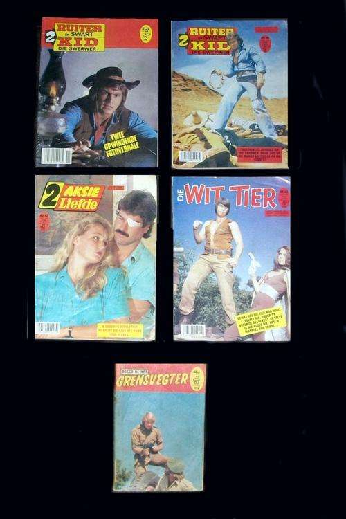 Die Wit Tier, 2 Aksie Liefde, Grensoorlog, Ruiter in Swart/Kid die Swerwer x2