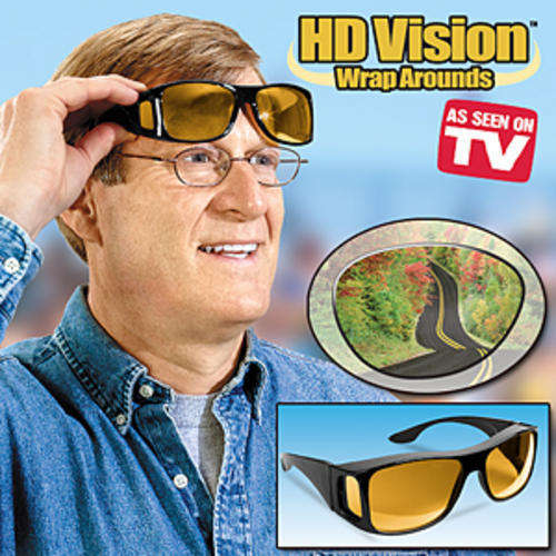 HD VISION WRAP AROUND SUNGLASSES.