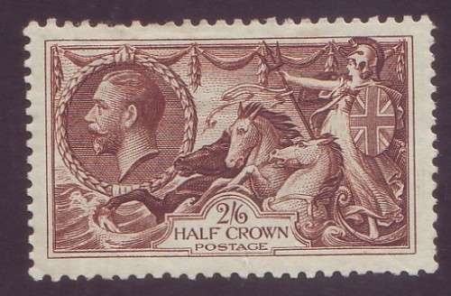 GB - 1934 KGV 2s6d Chocholate-brown Re-Engraved *MM* SG 450