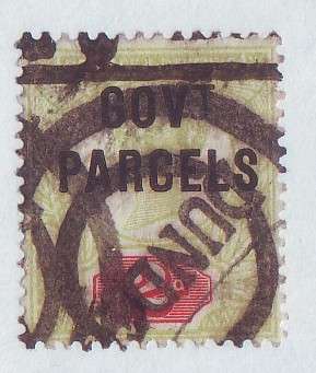 GB - QV 1891 Jubilee 2d overprinted GOVT PARCELS