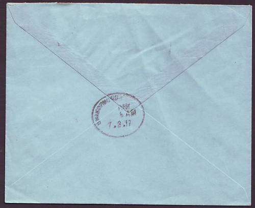 SWA - South Africa occupation 1918 Kings head 1d used on censored cover from KARIBIB to SWAKOPMUND