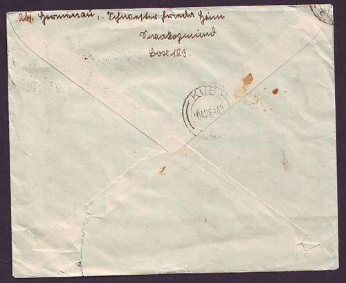 SWA - 1940  World War II  1d used on censored cover (rectangular censor 19)