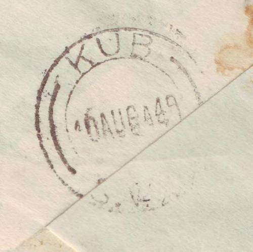 SWA - 1940  World War II  1d used on censored cover (rectangular censor 19)