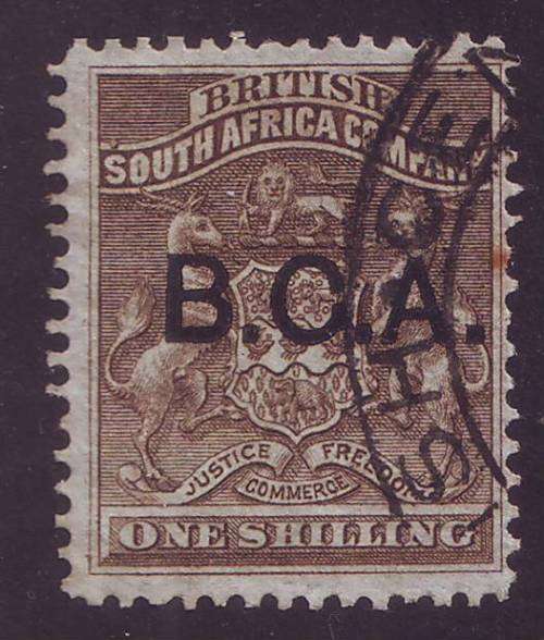 British Central Africa - 1891 overprint  1 Shilling brownish used