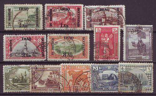 IRAQ - 1918/1923 Early Issues, part sets used