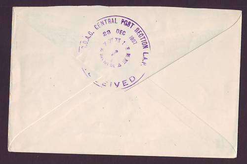 FLIGHT COVER - 1957 BOAC Brittania First Flight New York to London 15c US Airmail
