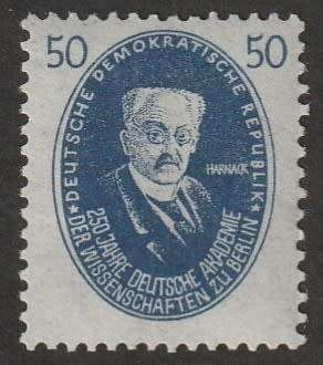 GERMANY DDR - 1950 Academy of Science Issue 50pfg Ultramarine  **MNH**