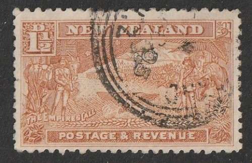 NEW ZEALAND - 1900 Boer War Issue 1&1/2d brown Perf.11 VF USED