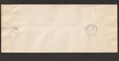 SWA - 1949  U.P.U. `LAKE FLAW` variety on cover on first day of issue