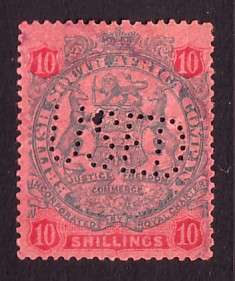 BSAC - RHODESIA  1896 Large Arms Issue DIE II  SACC 47  VFU
