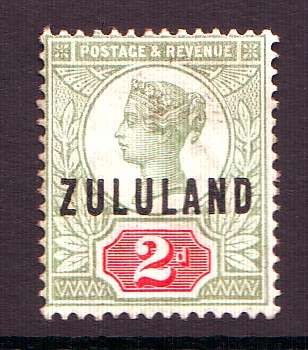 ZULULAND  1888  -   OVERPRINT  SACC 3  MM
