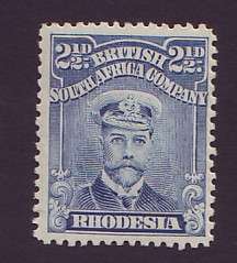 RHODESIA  BSAC  -  1913 ADMIRALS  2& 1-2d  Perf. 14  SG 200  MM