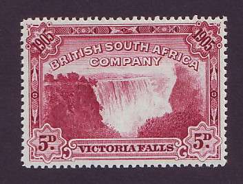 RHODESIA BSAC  - 1905  VICTORIA FALLS  5d   SACC 91  MM