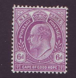 CAPE of GOOD HOPE  -   1902 King Edward VII  6d *MM*  SACC 71