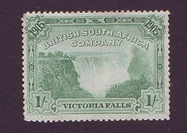 RHODESIA BSAC  - 1905  VICTORIA FALLS  1s   SACC 92  MM