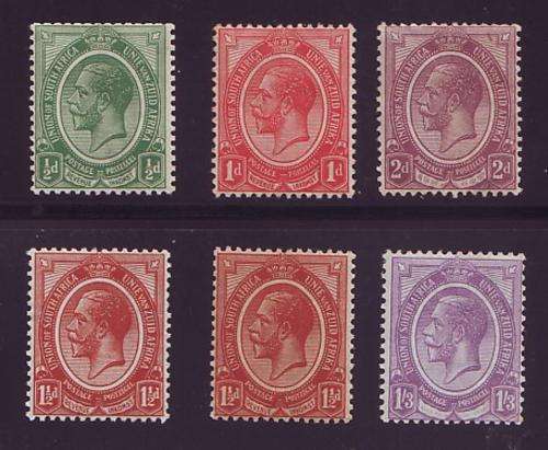 UNION  KINGS HEADS 1913 - MINT SELECTION to 1s3d   *UM**