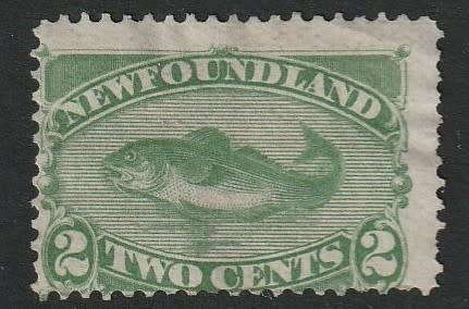 NEWFOUNDLAND - 1880  2c yellow-green Unused (No Gum) SG 46