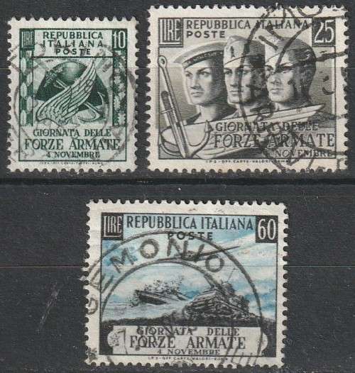 ITALY - 1952 Armed Forces Day Issue Complete set  VF USED