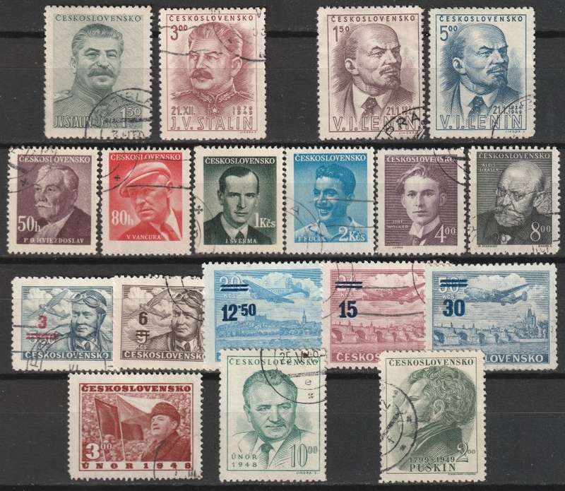 CZECHOSLOVAKIA - 1949 Issues Complete(4) and part sets   VF USED