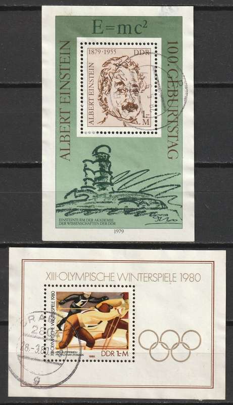 DDR - 1979-1980  Two minisheets VF USED