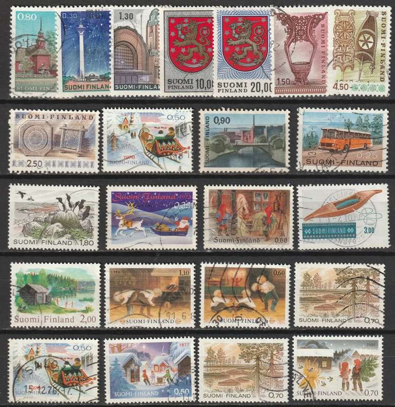 FINLAND - Commemoratives issues  (23 stamps)VF USED