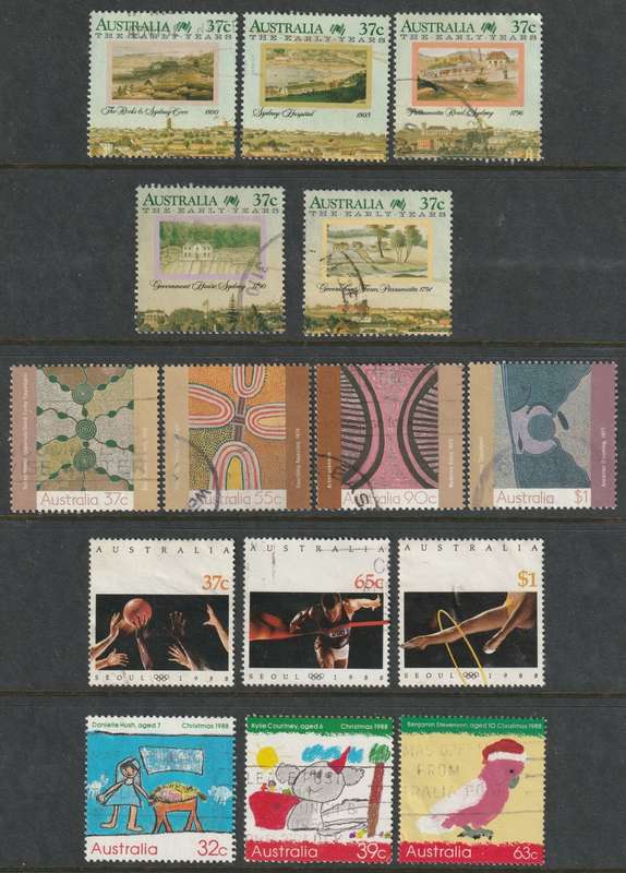 AUSTRALIA - 1988 Four complete sets VF USED